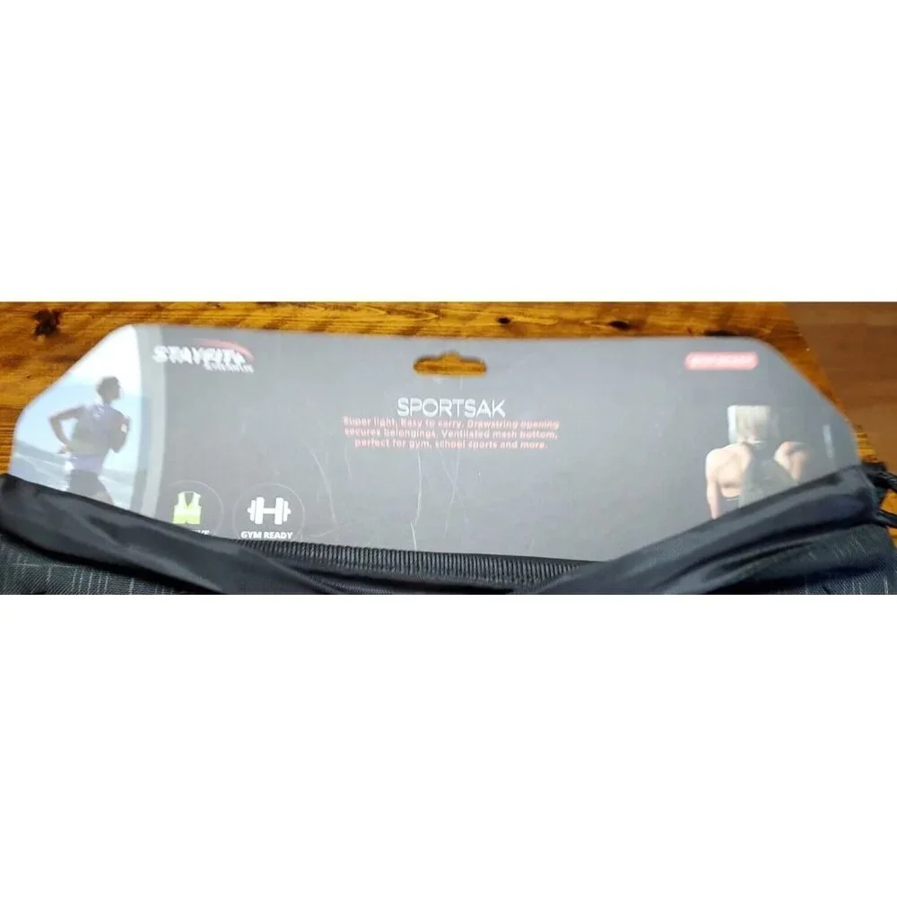 Stayfit+ Sportsak gym / running bag Black and Gray Camping ,Hiking Skating